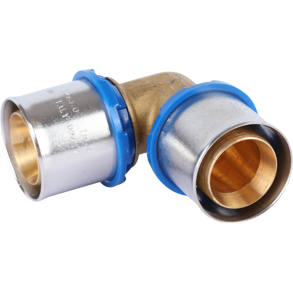 APE Угольник APE 90° 32х32 для металлопластиковых труб прессовой, ARL3200440