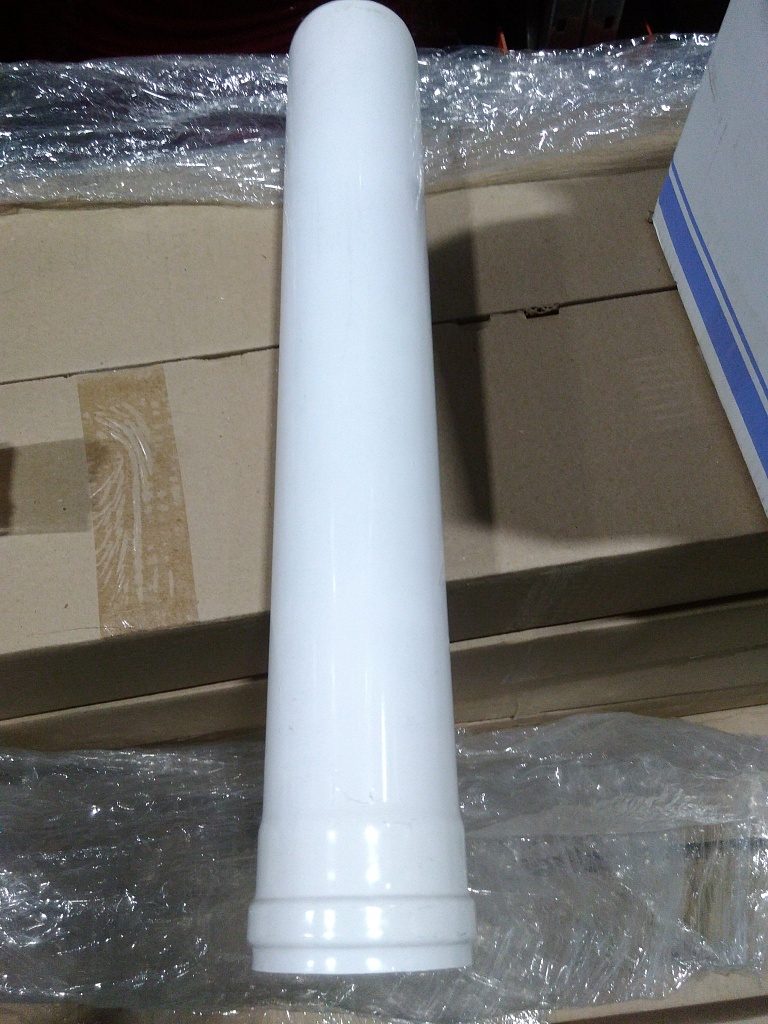 Уцененный товар (царапины): *SCA-0080-000500 STOUT элемент дымохода DN 80 труба 500 мм п/м