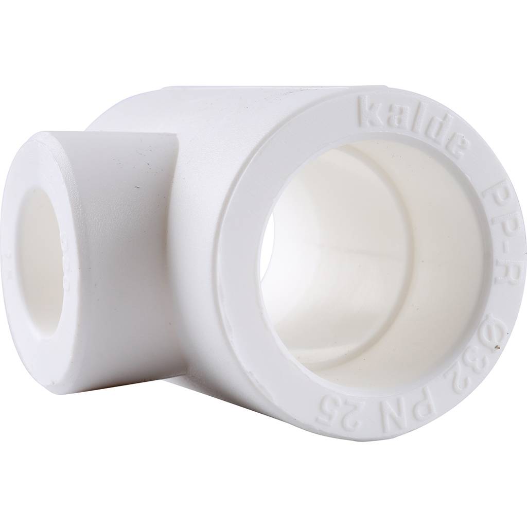 Тройник переходной Kalde 32х20х32 для полипропиленовых труб под сварку (цвет белый), 3212-tio-322032