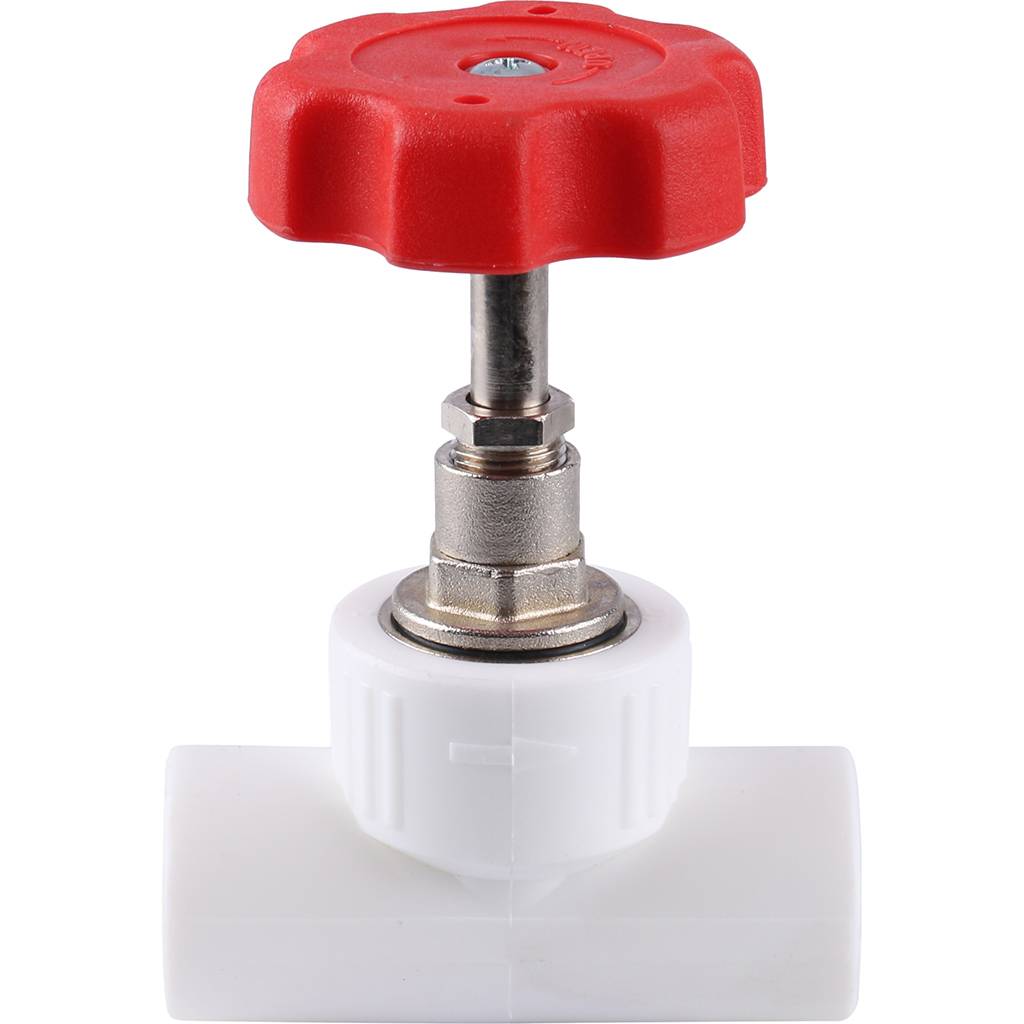 Вентиль Kalde d=20 для полипропиленовых труб под сварку (цвет белый), 3242-vlf-200000