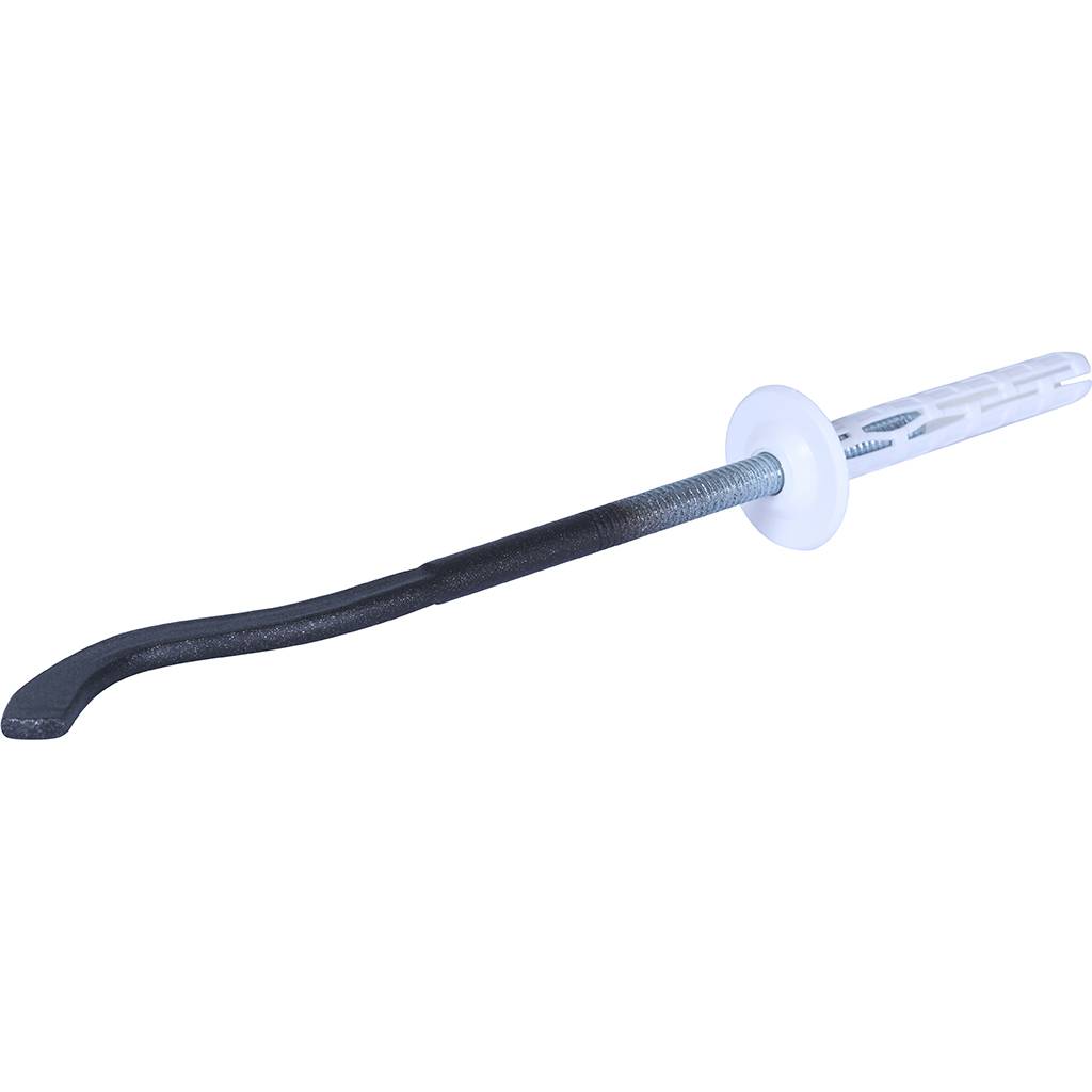 Кронштейн с дюбелем Global 011026 07 195 мм (цвет cod.07 grigio scuro opaco mettalizzato 2748 (черный)), A026ME19507