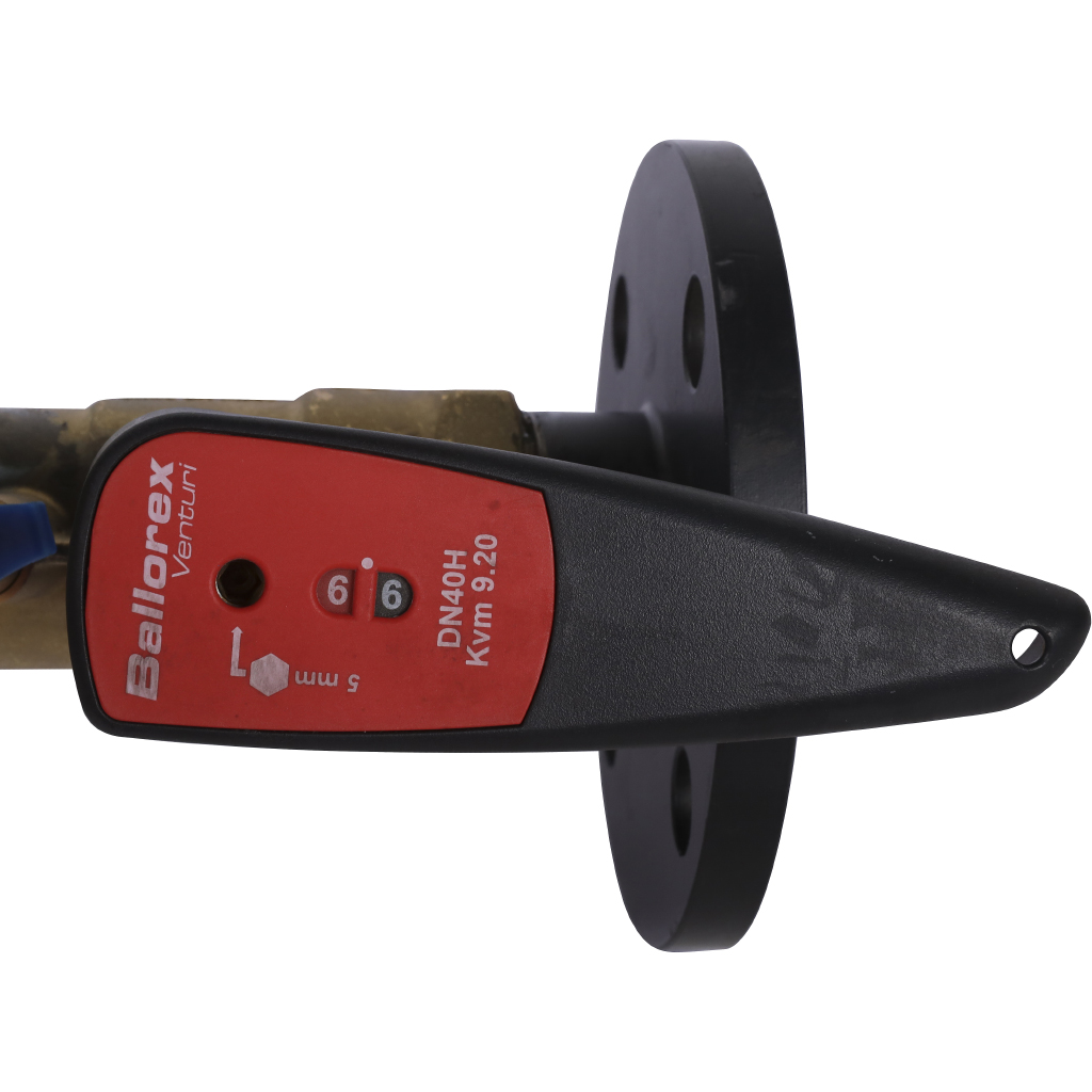 Клапан балансировочный БРОЕН Venturi FODRV DN 040 PN 16 ручной фланцевый повышенной пропускной способности с дренажем, 754478