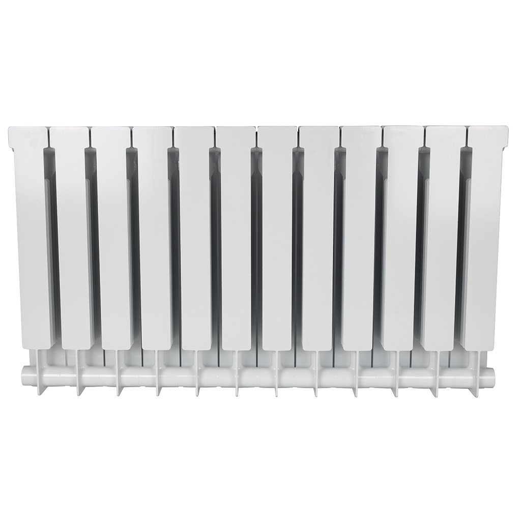 Радиатор биметаллический STOUT ALPHA 500 12 секций боковое подключение (белый RAL 9016), SRB-2310-050012