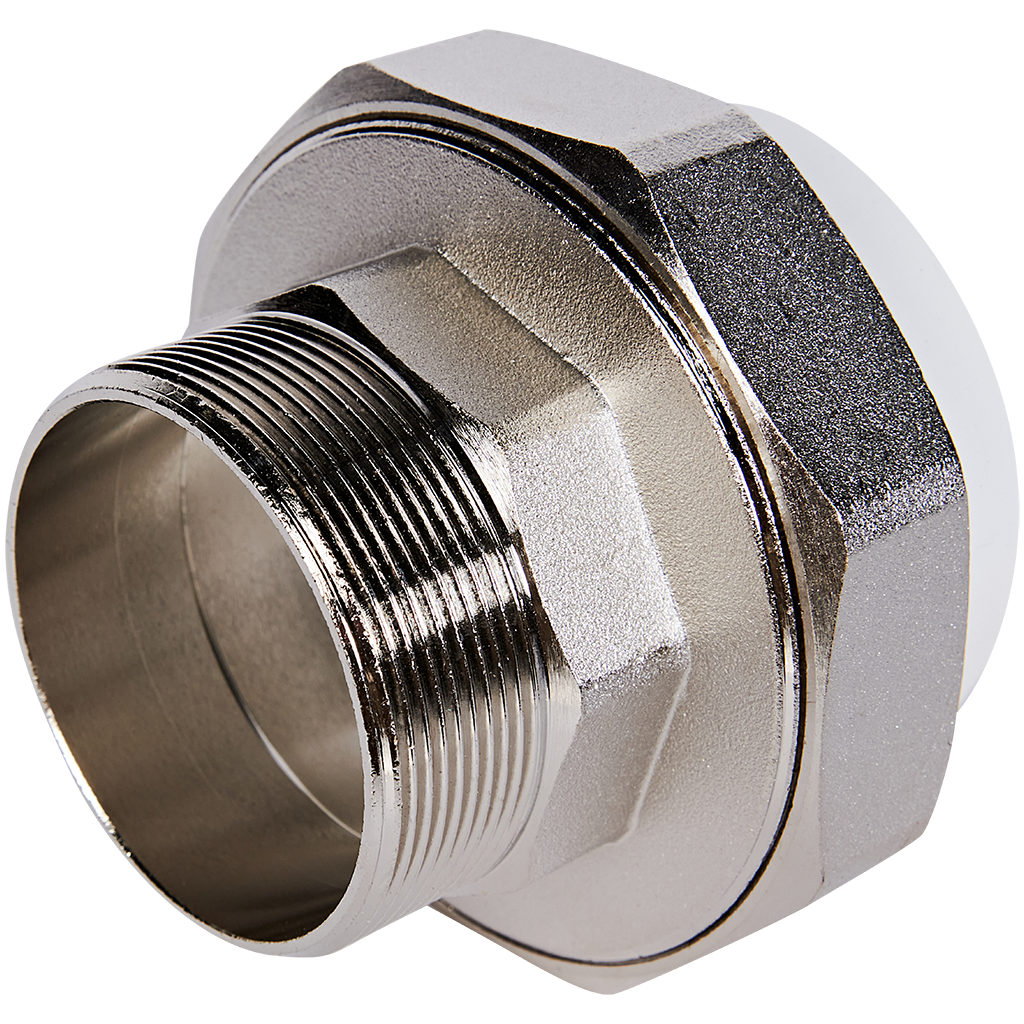 Муфта комбинированная Pro Aqua d=75-2.1/2 PP-R разъемная (американка) НР Белая
