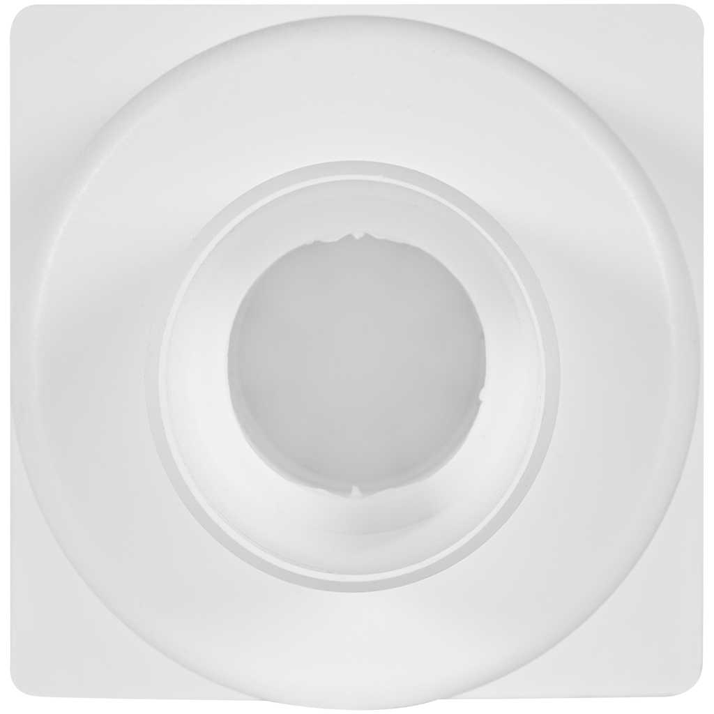 Трап нерегулируемый, прямой Sinikon пластиковая решетка 100*100 (Белый) D 50