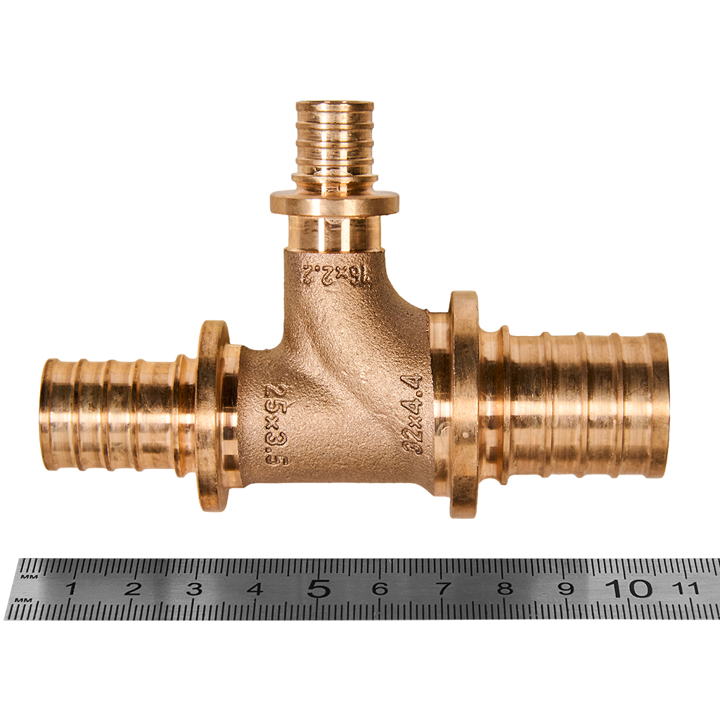 Тройник РЕХАУ с повышенным сопротивлением на проходе 32-16-25 RX+, 14563973001