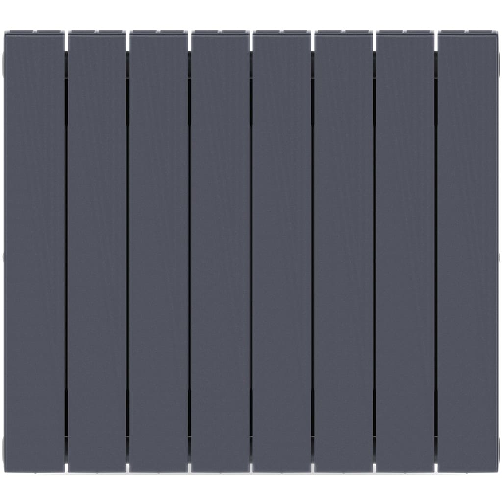 Радиатор биметаллический RIFAR SUPReMO 500 8 секций боковое подключение (цвет ТИТАН), 4RS50-8-TI