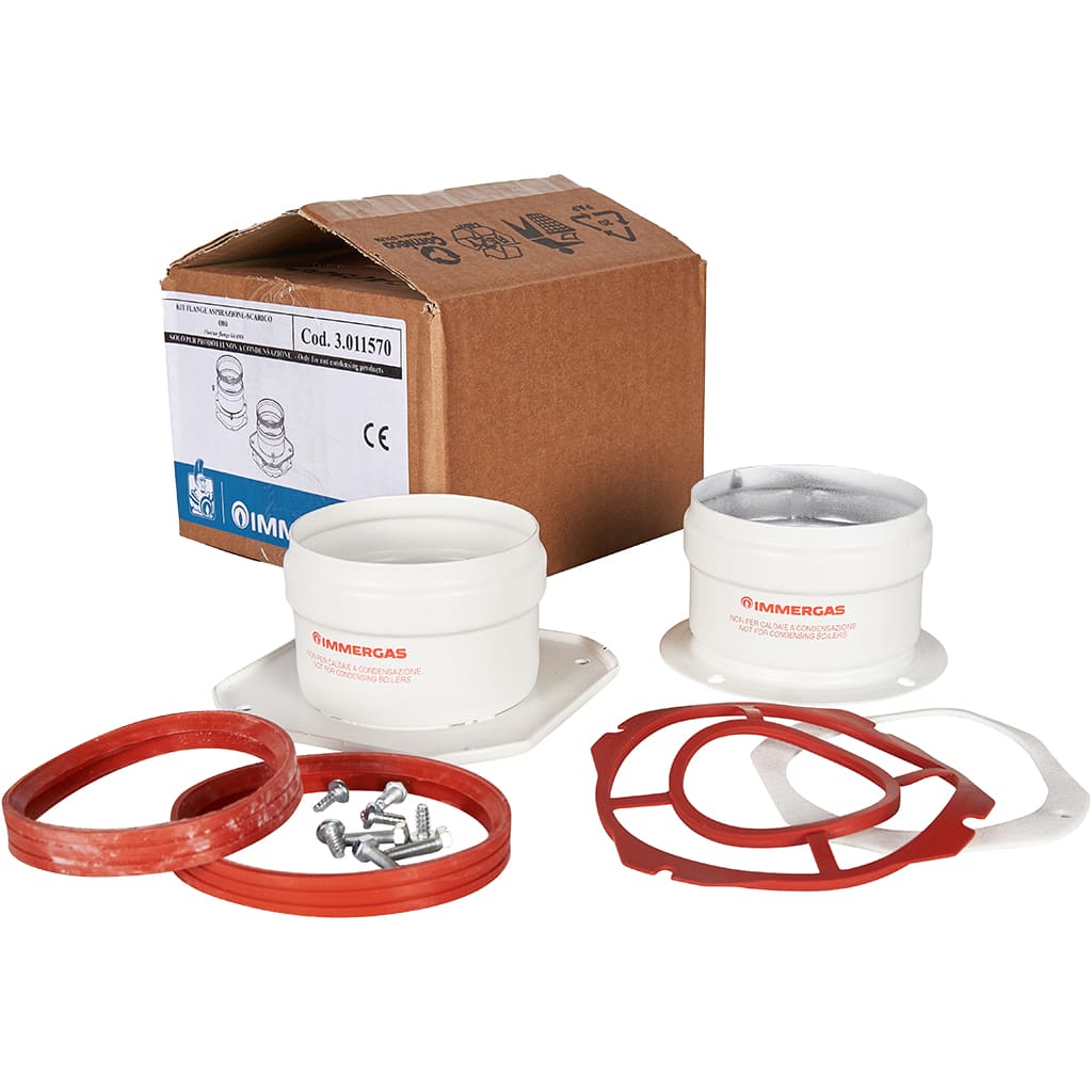 Комплект патрубков Immergas с фланцем для подключения к котлу Д 80 мм, 3.011570