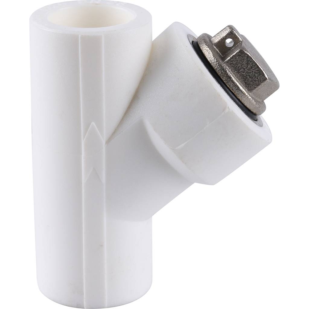 Герметичный фильтр Kalde 20 (ВН-ВН) (соединение муфта-муфта) для полипропиленовых труб под сварку (цвет белый)