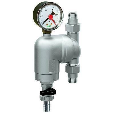 Фильтр с поворотным соединением FAR 1/2 НР-НР, сетка 100 мкм с манометром, FA 39A4 12100