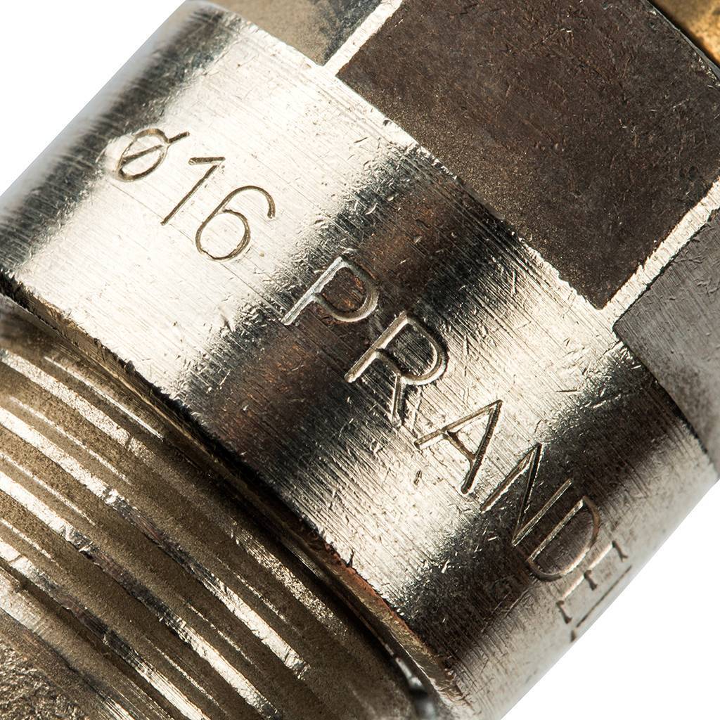 Тройник переходной Prandelli Multyrama (20.2х16.2х20.2) для металлопластиковых труб винтовой, 103.31.41.4