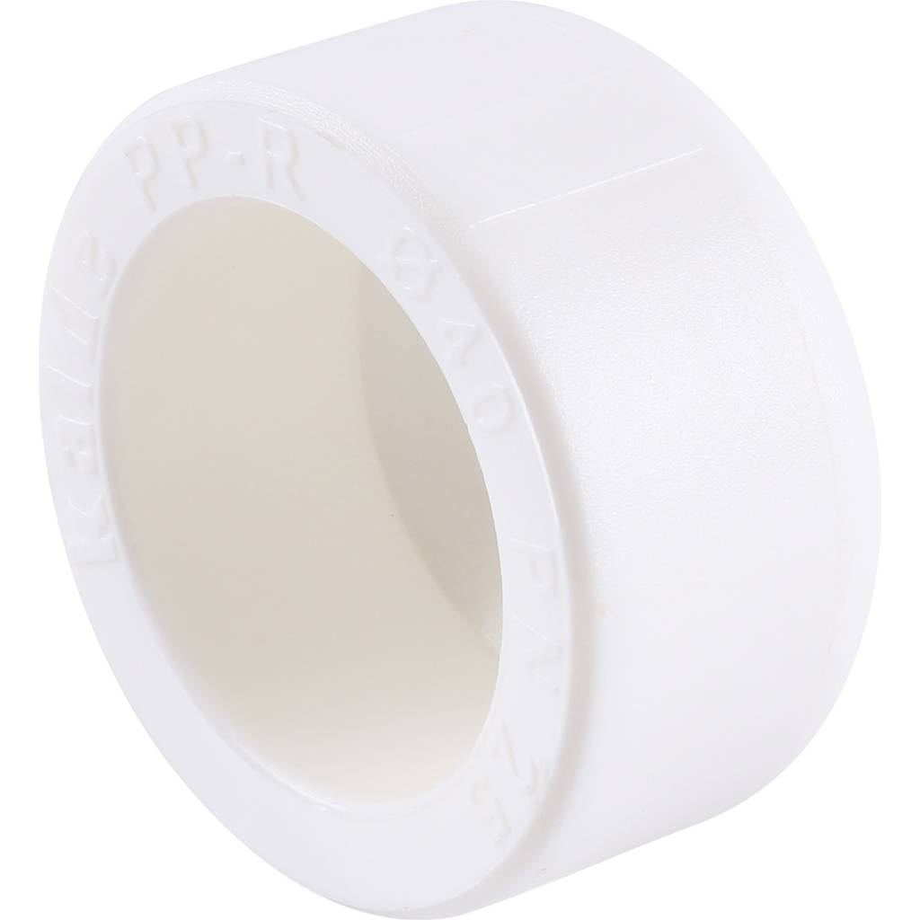Заглушка Kalde d=40 для полипропиленовых труб под сварку (цвет белый), 3292-ste-400000