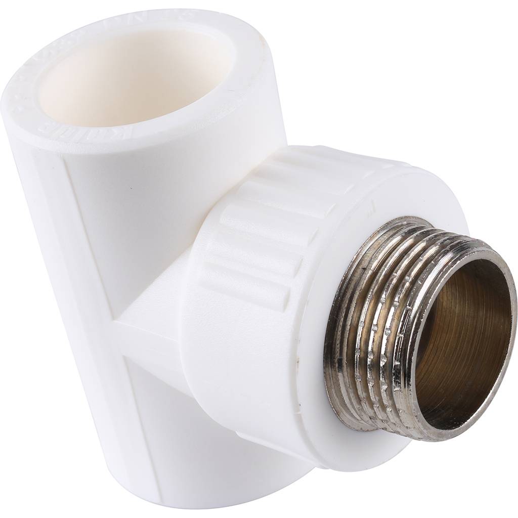 Тройник Kalde с наружной резьбой для полипропиленовых труб 32х1, 3222-tmo-321032