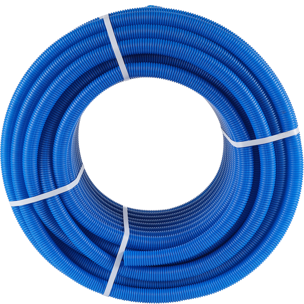 Труба гофрированная STOUT ПНД, цвет синий, наружным диаметром 23 мм для труб диаметром 16 мм, SPG-0001-502316