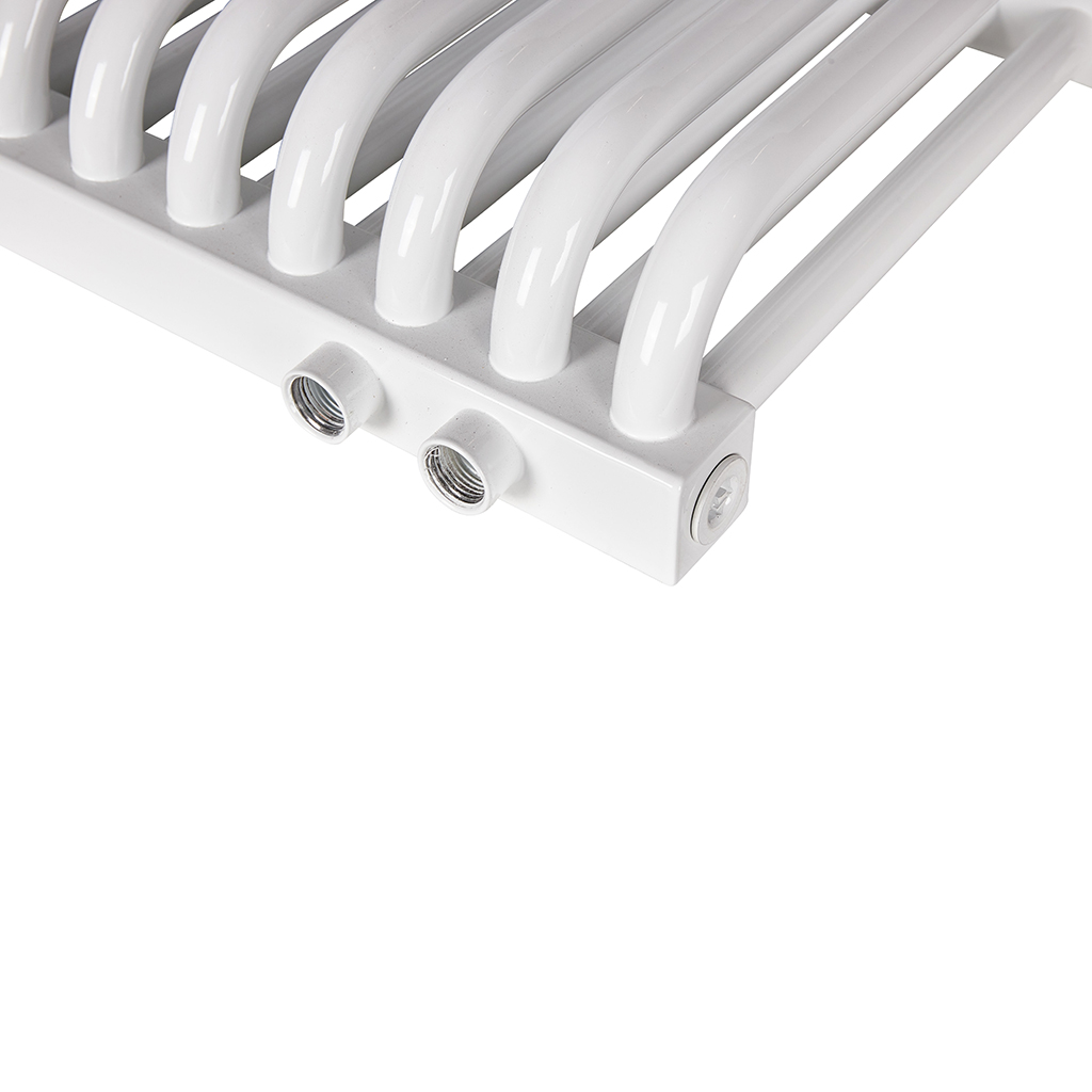 2-х трубчатый радиатор стальной ROMMER RST 2030/20 секций нижнее правое подключение RAL9016, RST-203020-020