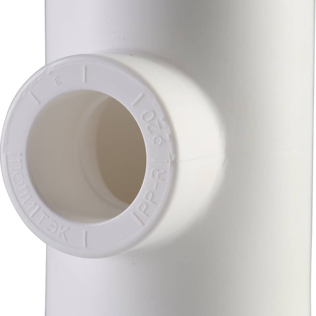 Тройник переходной Политэк 32х20х32 для полипропиленовых труб под сварку (цвет белый), 9300322032