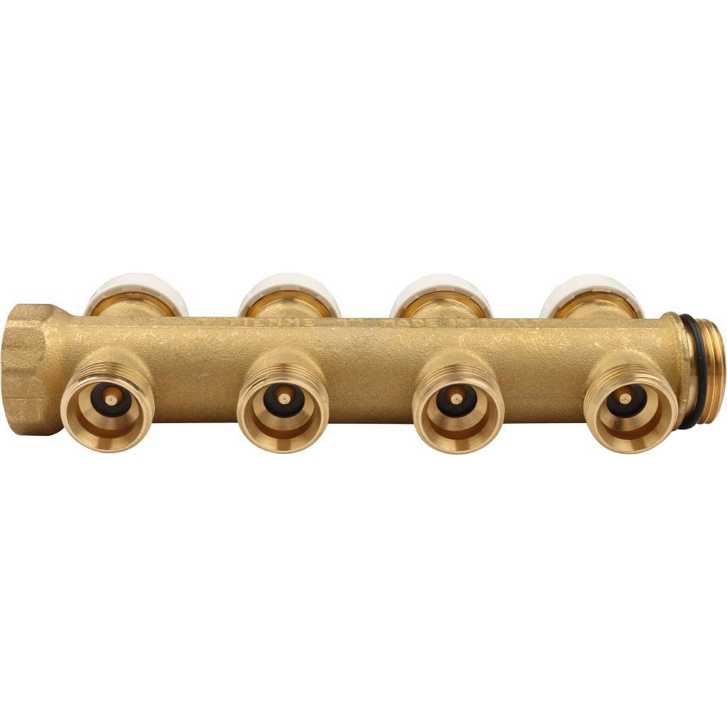 Коллектор с термостатическими клапанами 1 TIEMME 04D 3/4 (18) INT=50