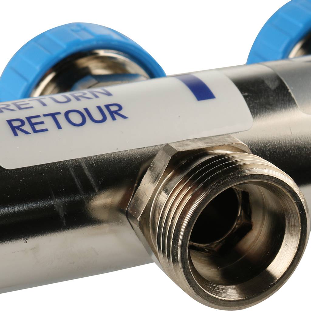 Распределительный коллектор РЕХАУ RAUTHERM S HKV-D на 7 контуров нерж .сталь (без шаровых кранов), 12080711002