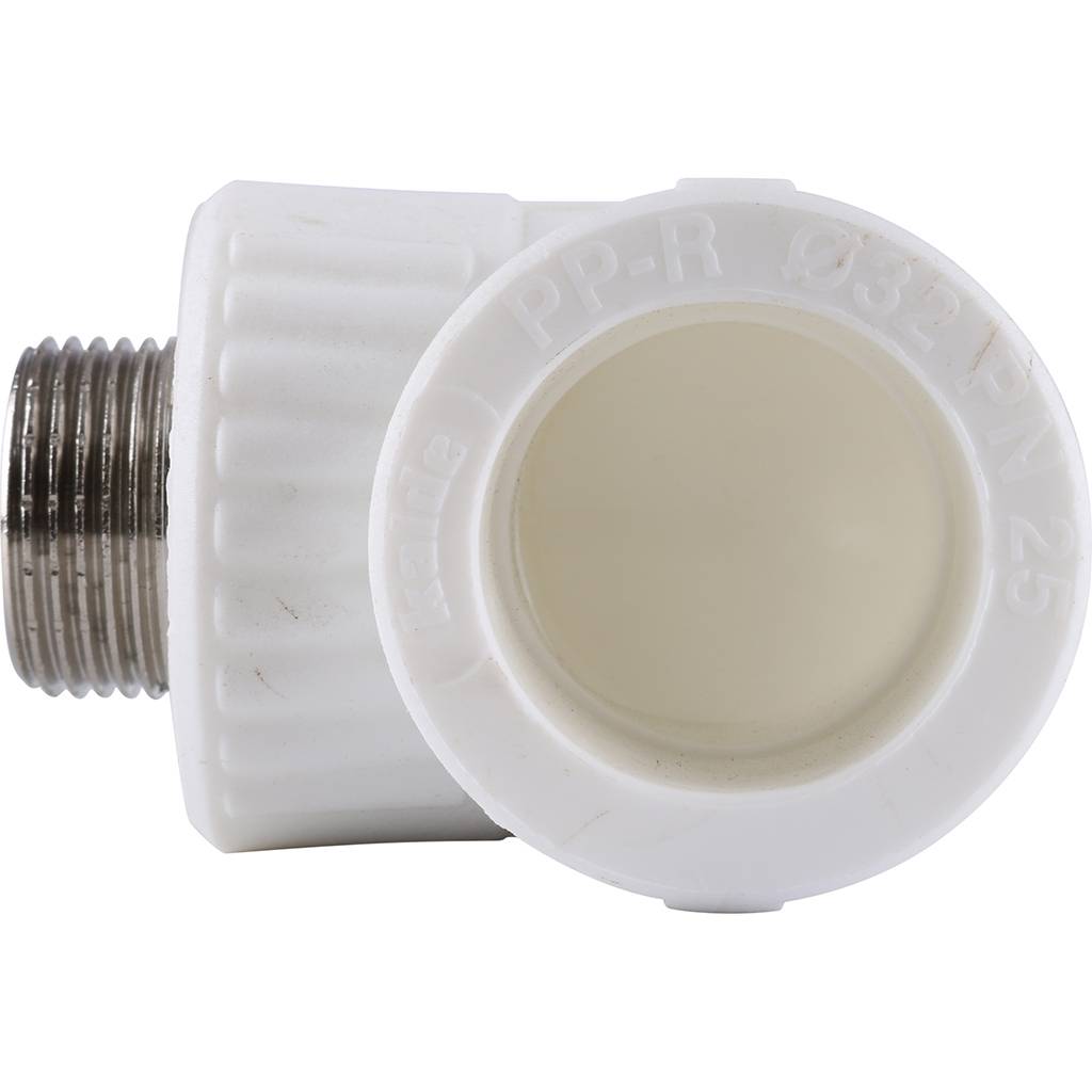 Угольник Kalde с наружной резьбой 32х3/4 для полипропиленовых труб, 3222-emo-320c00