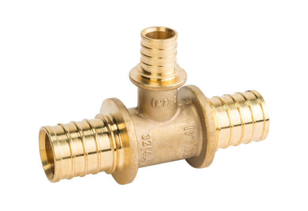 Тройник переходной STOUT 20x16x20 для труб из сшитого полиэтилена аксиальный, SFA-0014-201620