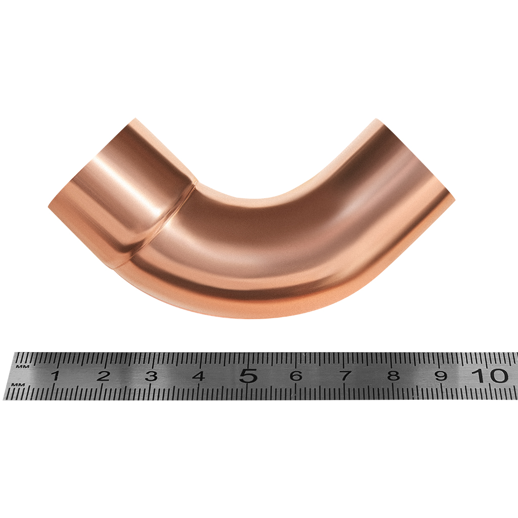 Отвод JINTIAN 90° ВП-НП 28 из меди под пайку, JT-15001A28E