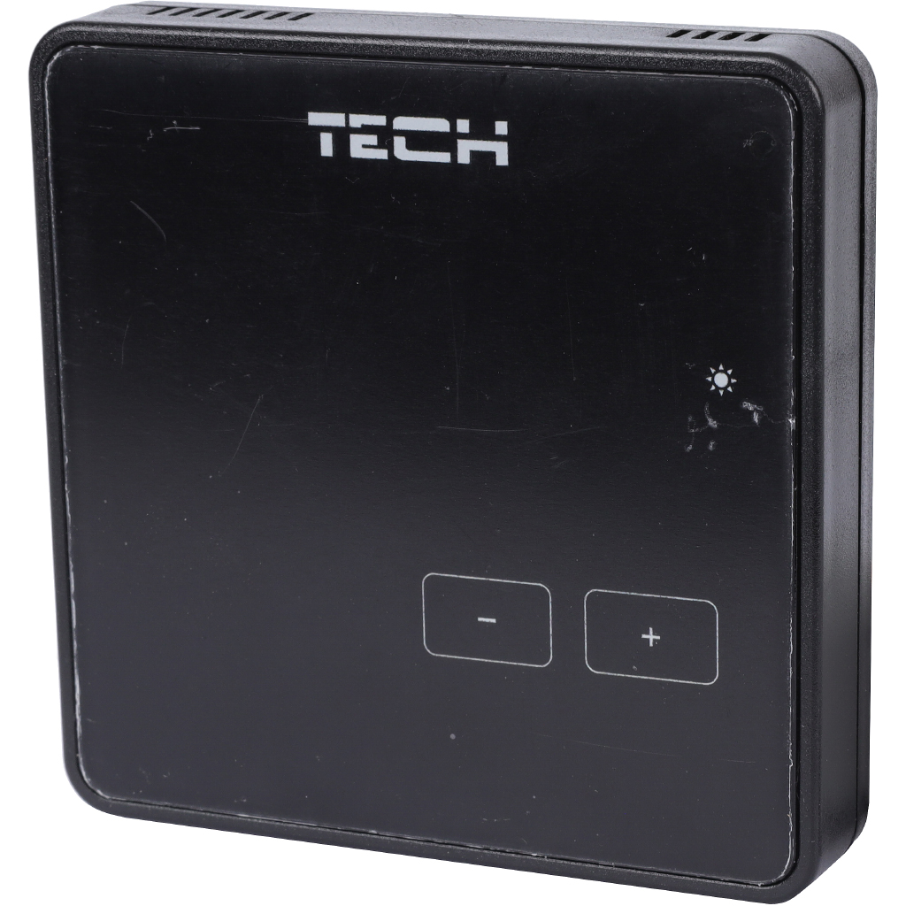 Беспроводной комнатный терморегулятор черный TECH 230В, R-8z