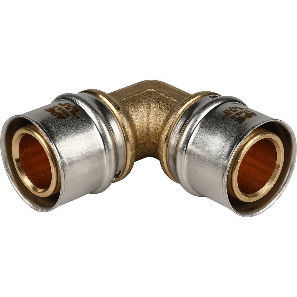 Угольник STOUT  90° 32х32 для металлопластиковых труб прессовой, SFP-0009-003232