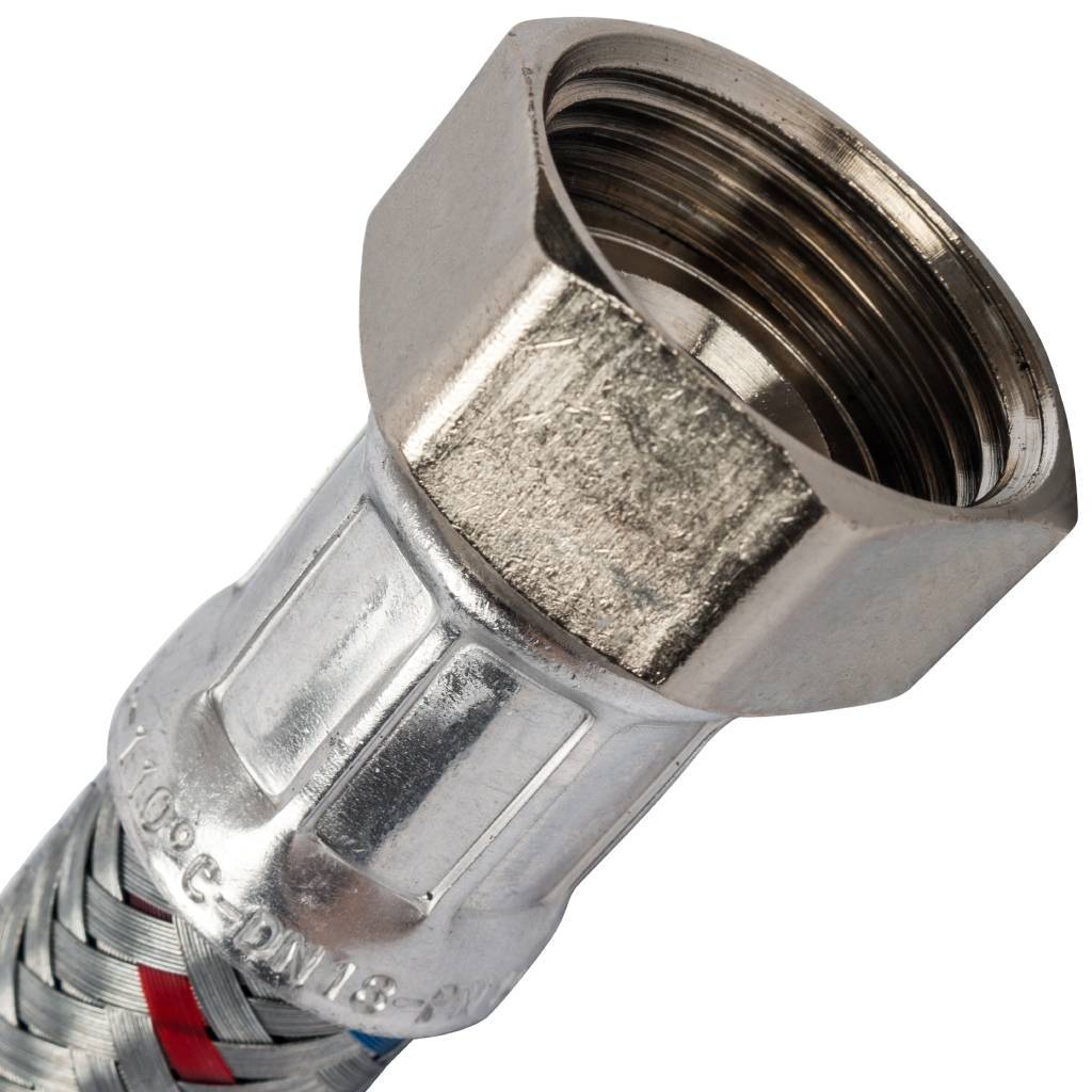 Гибкая подводка для воды STOUT ВР 1 х ВР 1, длина 800 мм, SHF-0146-182525