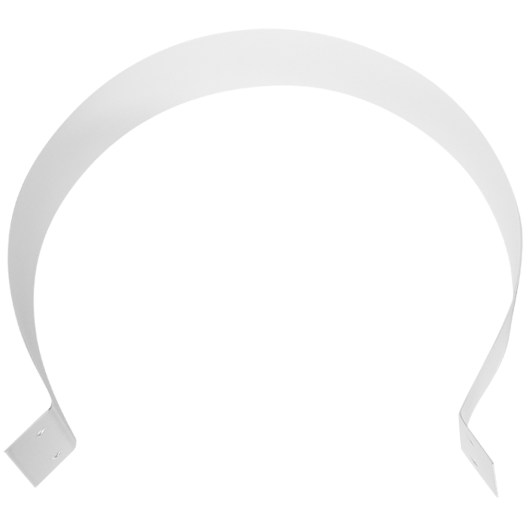 Хомут комплект D100 ROMMER (уплотнение под хомут, хомут стальной гнутый, саморезы)