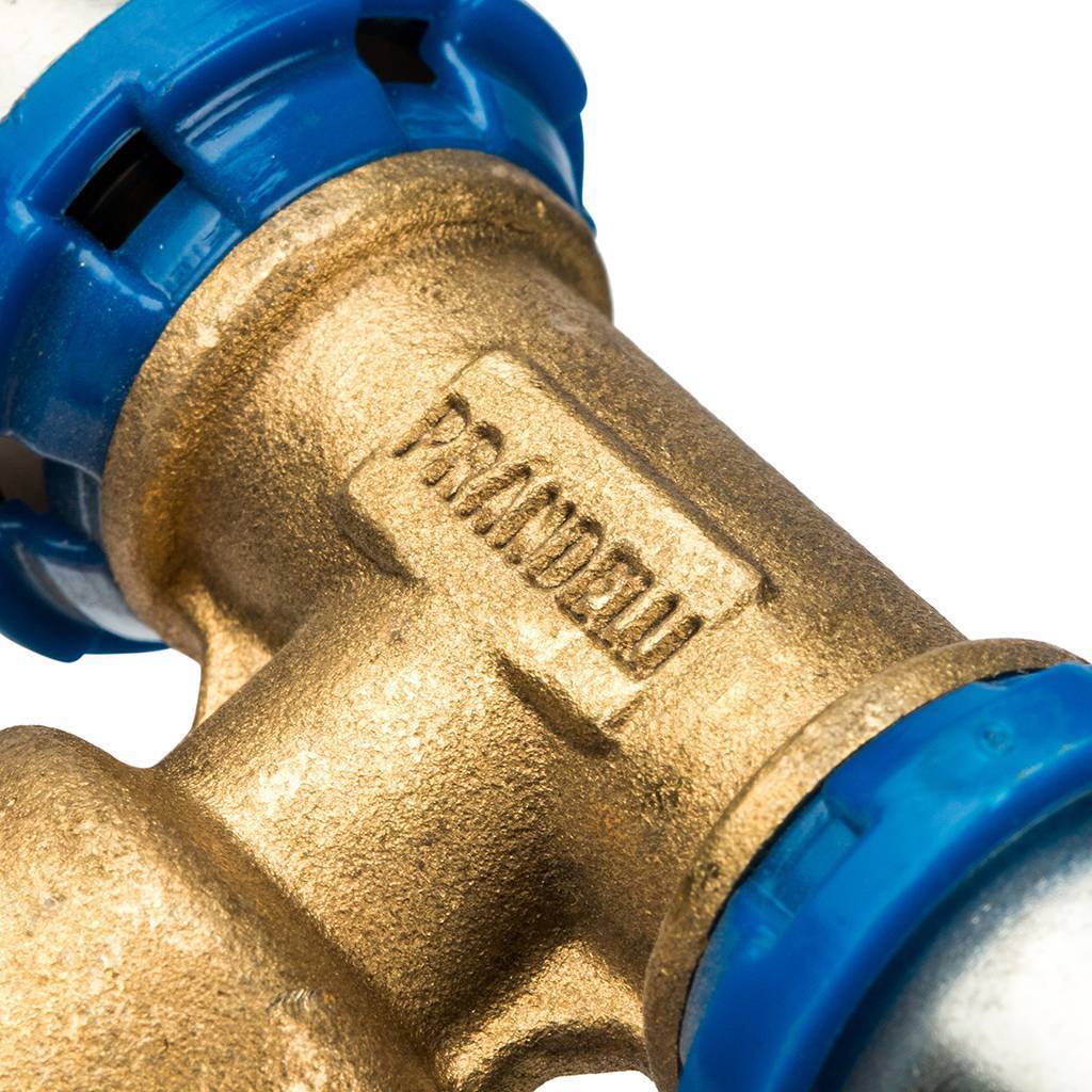 Тройник Prandelli Multyrama (внутр.резьба, 20х2х 3/4 профиль H, TH, U) для металлопластиковых труб прессовой, 509.08.62.0