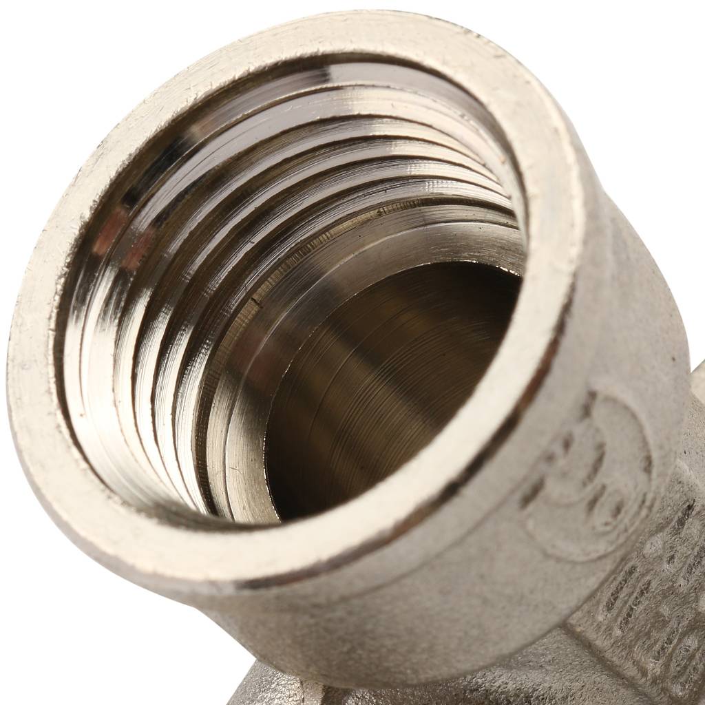 Угольник TIEMME с внутренней резьбой с креплением (16х2.0х1/2) для металлопластиковых труб винтовой, 1600003