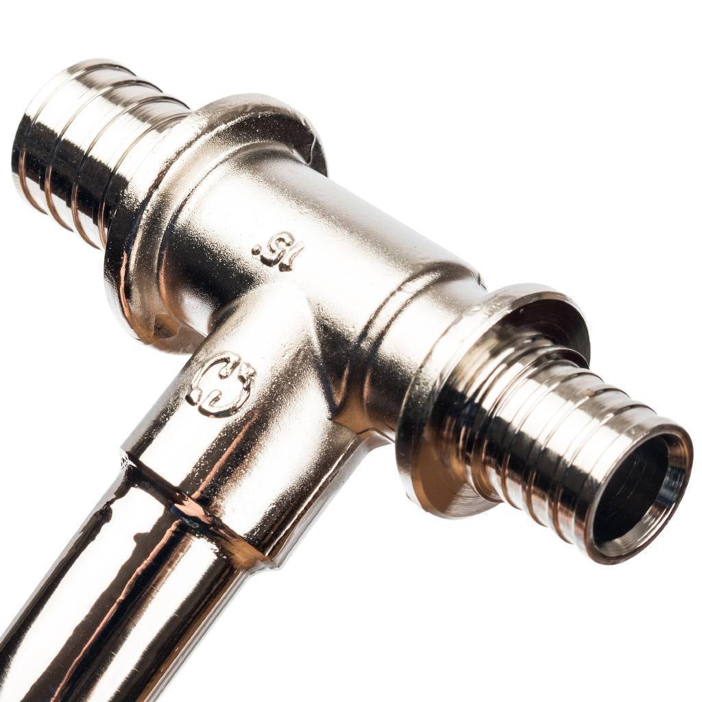 Трубка STOUT для подкл-я радиатора, Т-образная 20/15/16 для труб из сшитого полиэтилена аксиальный, SFA-0026-202516