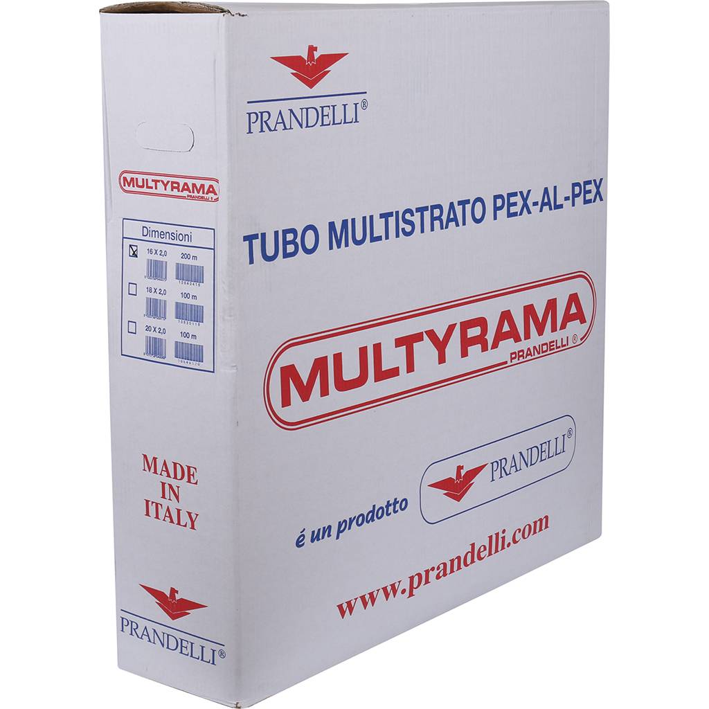 Труба металлопластиковая Prandelli Multyrama 16х2,0 (0,2), 106.40.41.6