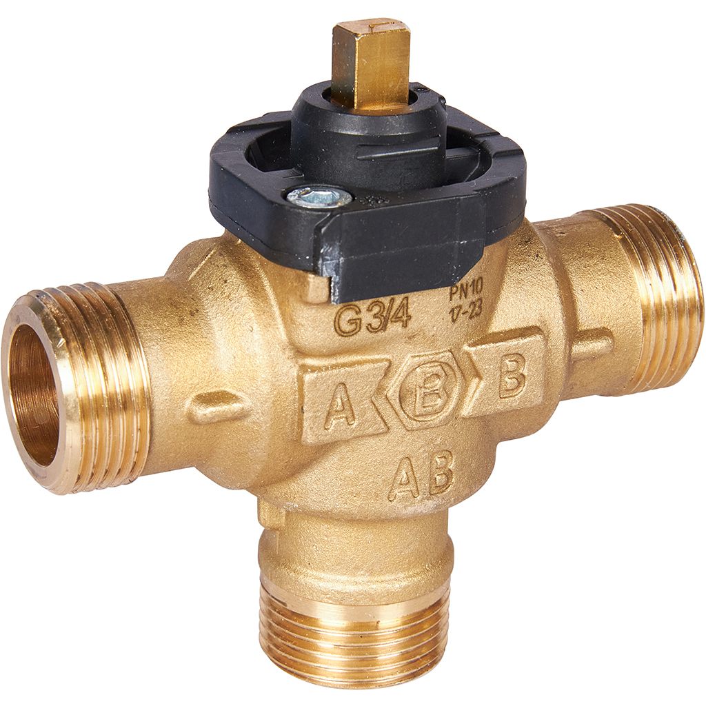 3-Ходовой зональный клапан, сервопривод 230V STOUT с кабелем 1м,, НР 3/4, SVM-0170-300020