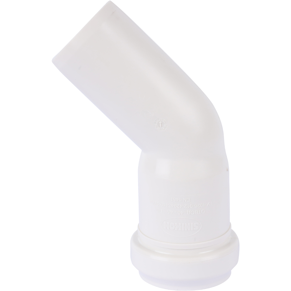 Отвод Sinikon КОМФОРТ ПЛЮС D040 x 45°, 504017.K