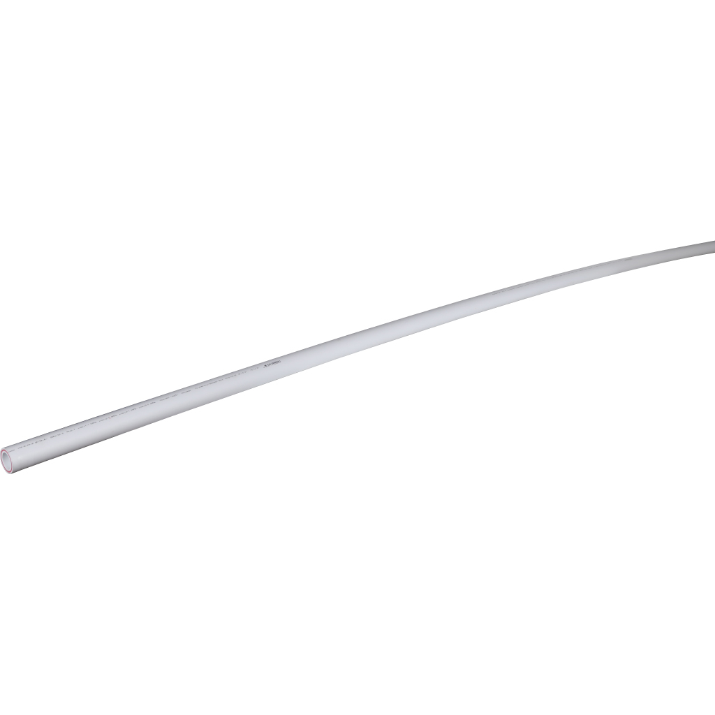 Труба полипропиленовая армированная Политэк d=40х6,7 (PN 25) (стекловолокно) (цвет белый), 9250040067