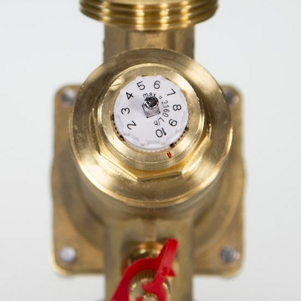 Комбинированный балансировочный клапан Ридан AQT-R DN20, без ниппелей, наружная резьба G1, 003Z1803R