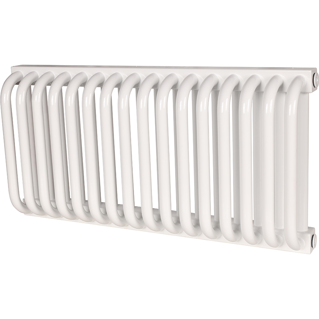 2-х трубчатый стальной радиатор ROMMER RST 2030/16 секций боковое подключение RAL9016