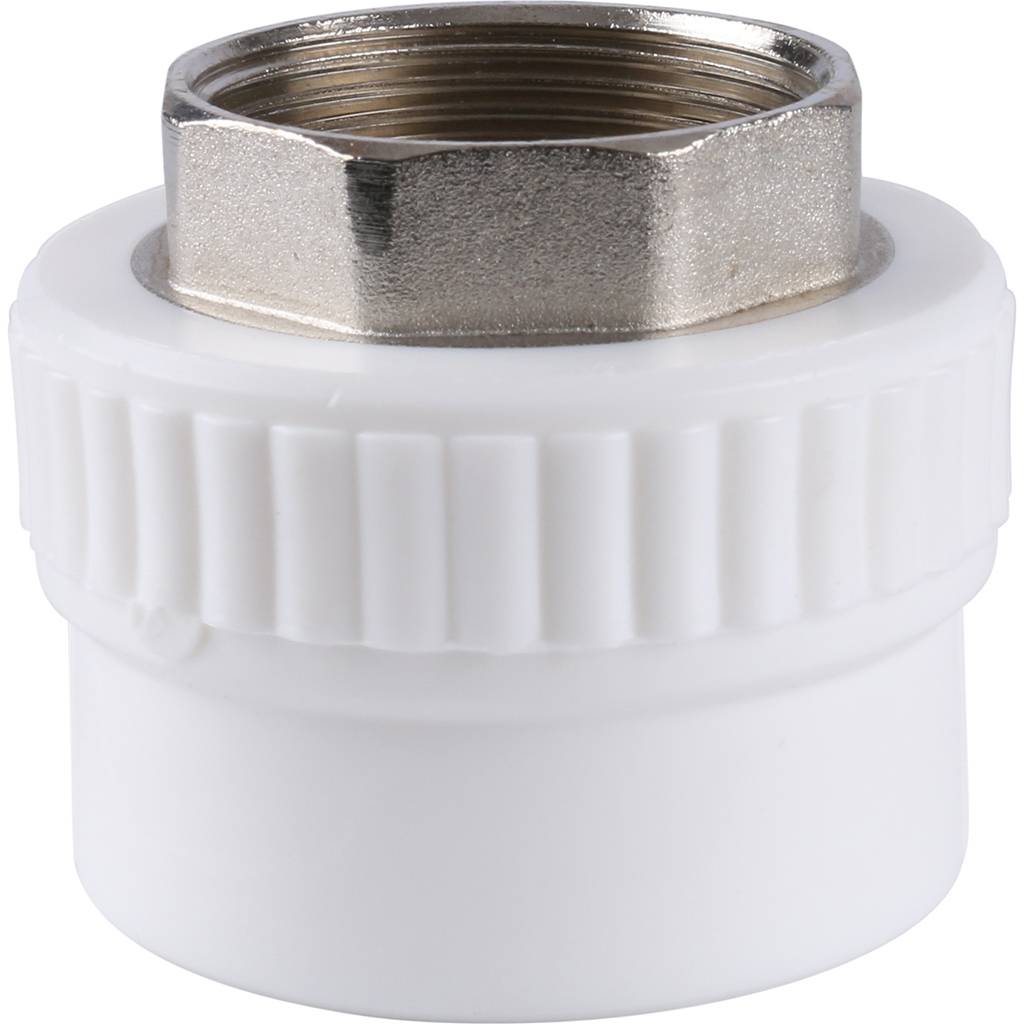 Муфта комбинированная Kalde под шестигранник (внутр. резьба, 50x1 1/2 ) для полипропиленовых труб под сварку, 3222-nfo-501b06