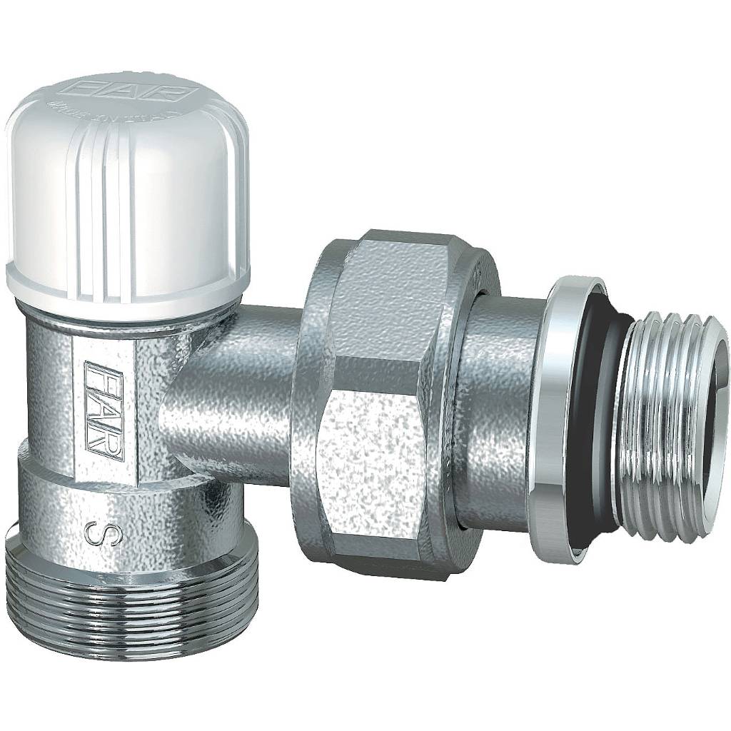 Угловой запорный вентиль FAR М24х19 / 1/2, FV 1105 C12