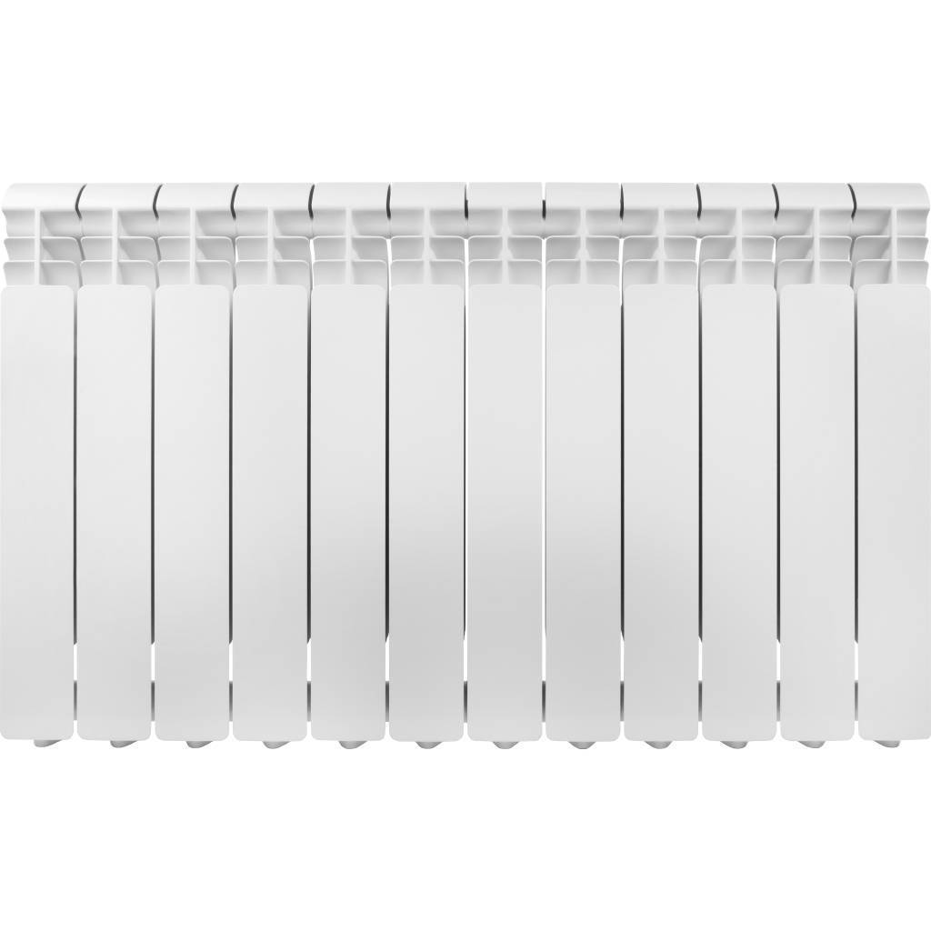 Радиатор алюминиевый Global ISEO 500 12 секций боковое подключение (белый RAL 9010), IS05001012