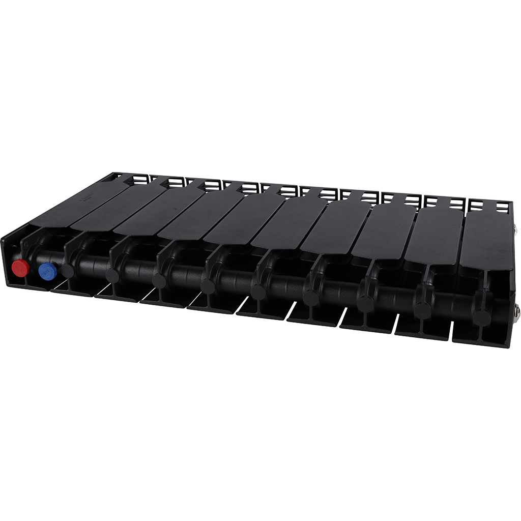 Радиатор биметаллический RIFAR SUPReMO VENTIL 350 SVR 10 секций нижнее правое подключение (Цвет АНТРАЦИТ), 4RS35.VR-10-AN