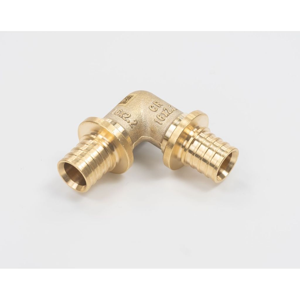 Угольник РЕХАУ 90°, 16 MX для труб из сшитого полиэтилена аксиальный