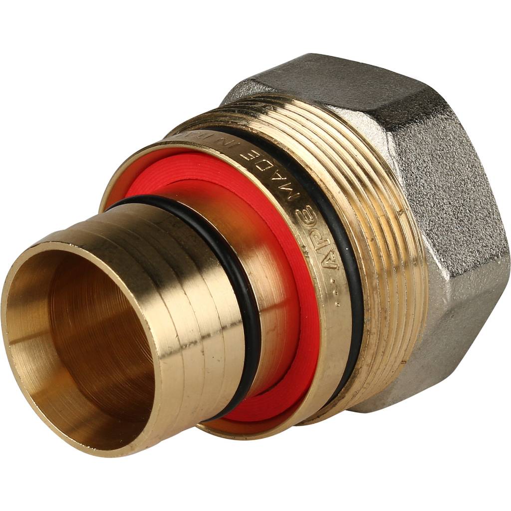 Переходник STOUT с внутренней резьбой 1 х32 для металлопластиковых труб винтовой, SFS-0002-000132