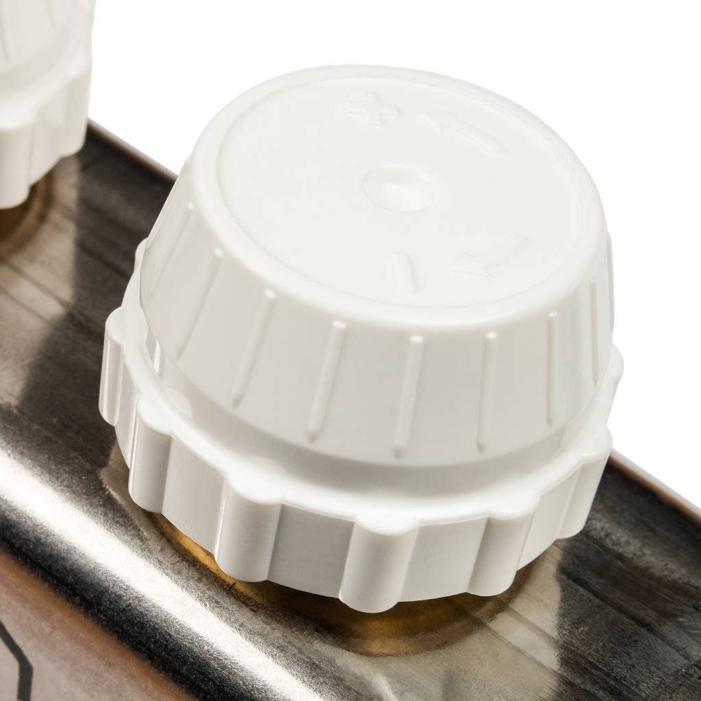 Коллектор из нержавеющей стали в сборе STOUT с расходомерами 2 вых., SMS 0907 000002