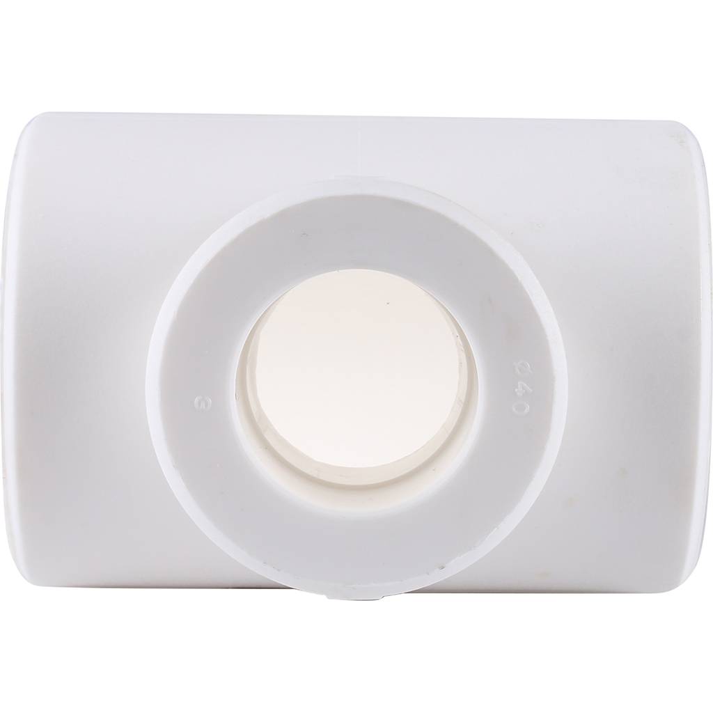 Тройник переходной Kalde 63x40x63 для полипропиленовых труб под сварку (цвет белый)