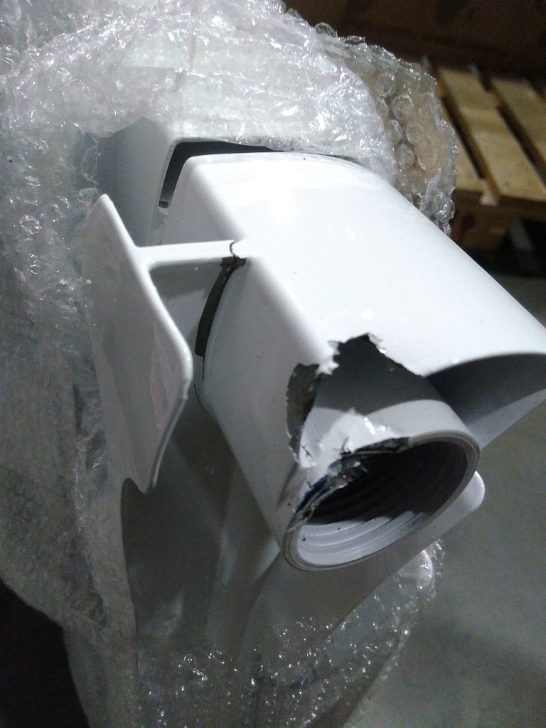 Уцененный товар (сколы, трещина в верхней части крайней секции): Радиатор биметаллический ROMMER Optima BM 500 8 секций боковое подключение (RAL9016), RBM-0210-050008