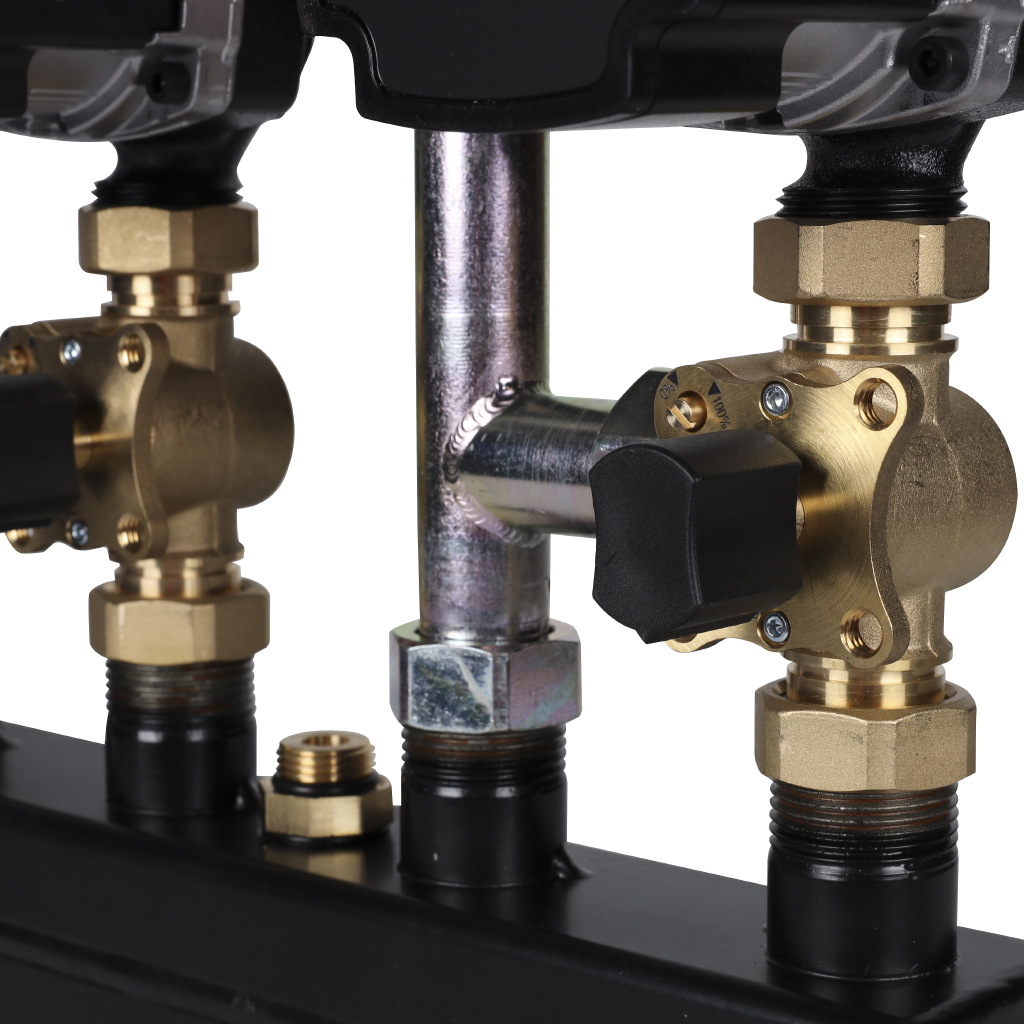 Насосно-смесительный модуль Meibes Kombimix 2MK с насосом Grundfos UPM3 70 (без сервоприводов)