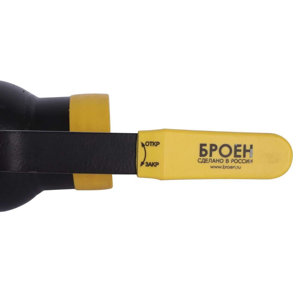 Кран шаровой стальной БРОЕН 11с10фт с/с DN 065 PN 16 для теплоснабжения, 9459433