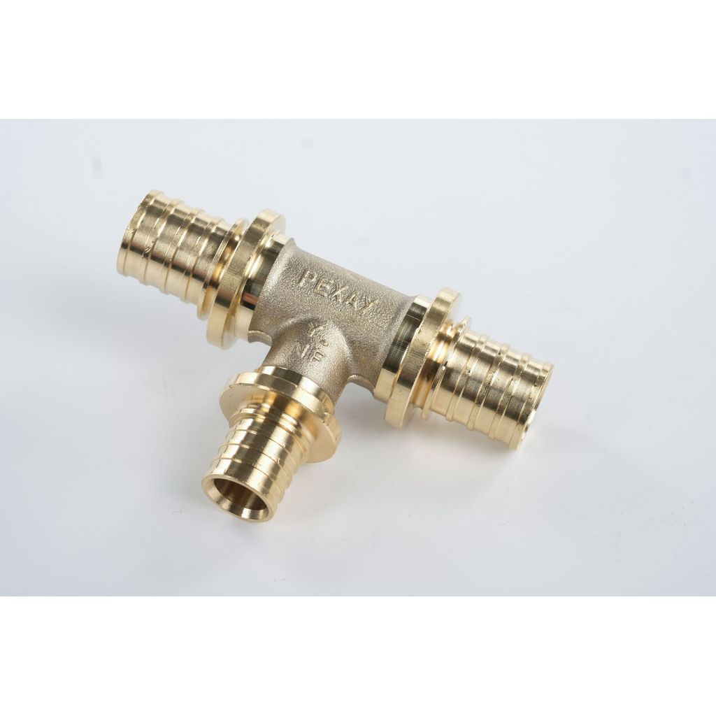 Тройник РЕХАУ с уменьшенным боковым проходом 20-16-20 MX для труб из сшитого полиэтилена аксиальный